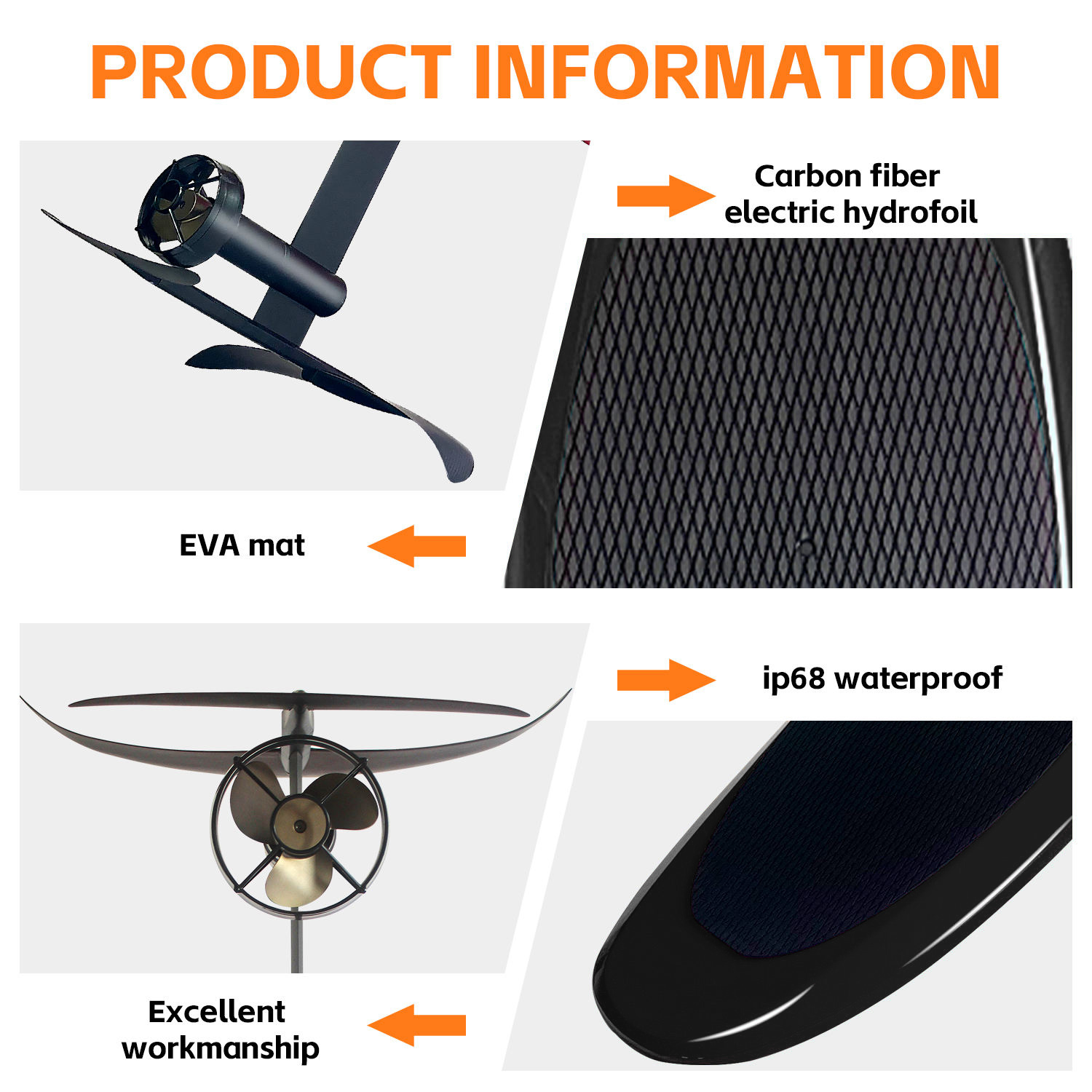 Flyer One Pro Max 01 8KW EPP e-Foil Electric Surfboard - 图片 3